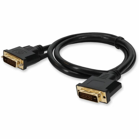 5PK 1ft DVI-D Dual Link (24+1 pin) Male to DVI-D Dual Link (24+1 pin) Male Black Cables For Resolution Up to 2560x1600 (WQXGA)