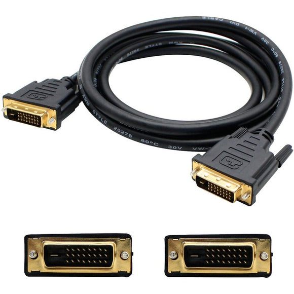 5PK 6ft DVI-D Dual Link (24+1 pin) Male to DVI-D Dual Link (24+1 pin) Male Black Cables For Resolution Up to 2560x1600 (WQXGA)