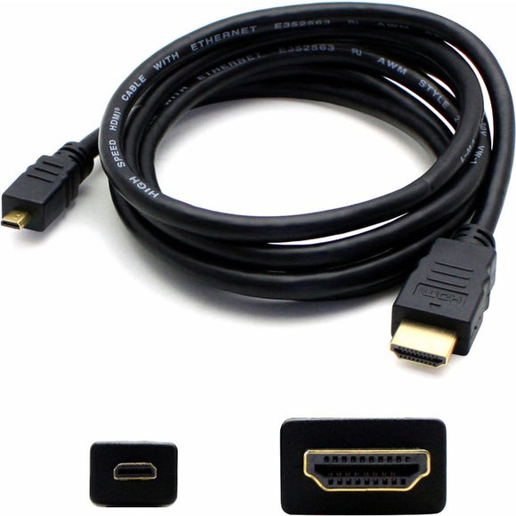 5PK 3ft HDMI 1.4 Male to Micro-HDMI 1.4 Male Black Cables For Resolution Up to 4096x2160 (DCI 4K)