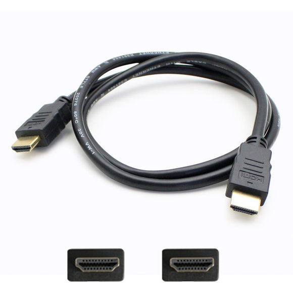 5PK 6ft HDMI 1.4 Male to HDMI 1.4 Male Black Cables Which Supports Ethernet Channel For Resolution Up to 4096x2160 (DCI 4K)