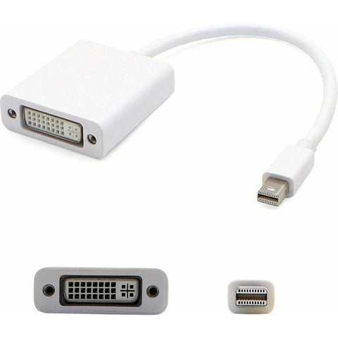 Mini-DisplayPort 1.1 Male to DVI-I (29 pin) Female White Adapter For Resolution Up to 1920x1200 (WUXGA)