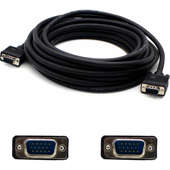 15ft VGA Male to VGA Male Black Cable For Resolution Up to 1920x1200 (WUXGA)