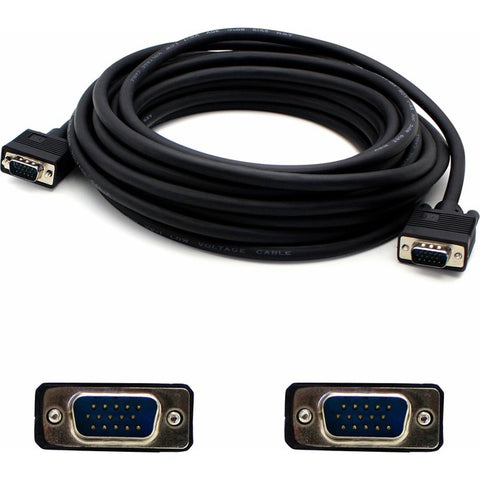 5PK 15ft VGA Male to VGA Male Black Cables Which Includes 3.5mm Audio Port For Resolution Up to 1920x1200 (WUXGA)