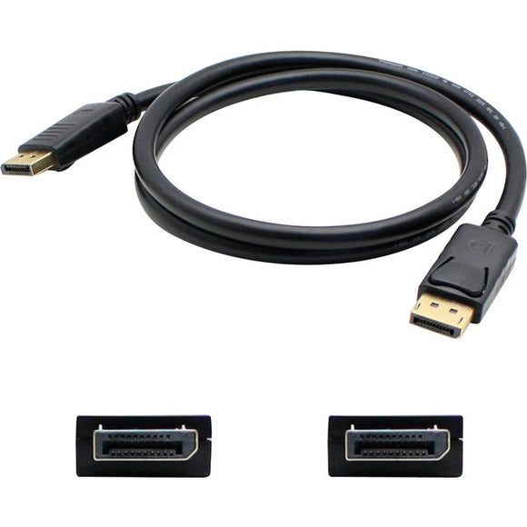 5PK 20ft DisplayPort 1.2 Male to DisplayPort 1.2 Male Black Cables For Resolution Up to 3840x2160 (4K UHD)