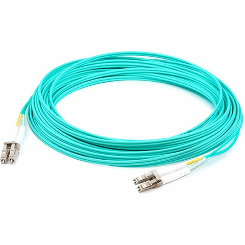 AddOn 0.5m LC (Male) to LC (Male) Aqua OM3 Duplex Fiber OFNR (Riser-Rated) Patch Cable