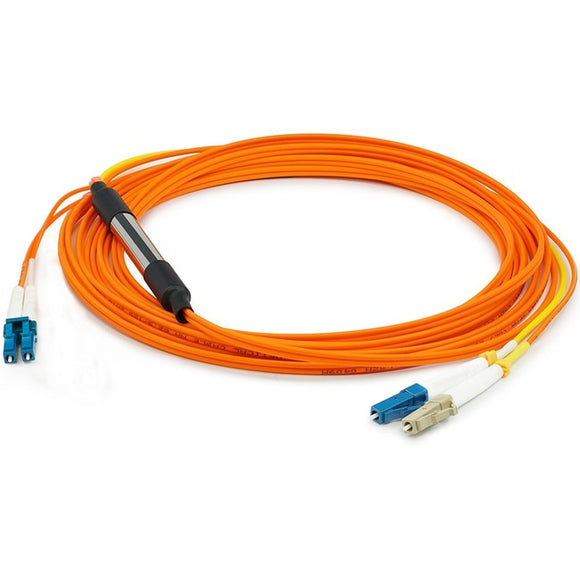 AddOn 1m LC (Male) to LC (Male) Orange OM1 & OS1 Duplex Fiber Mode Conditioning Cable