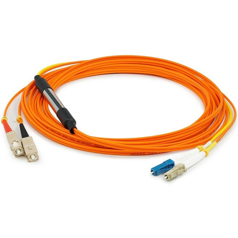 AddOn 3m LC (Male) to SC (Male) Orange OM2 & OS1 Duplex Fiber Mode Conditioning Cable