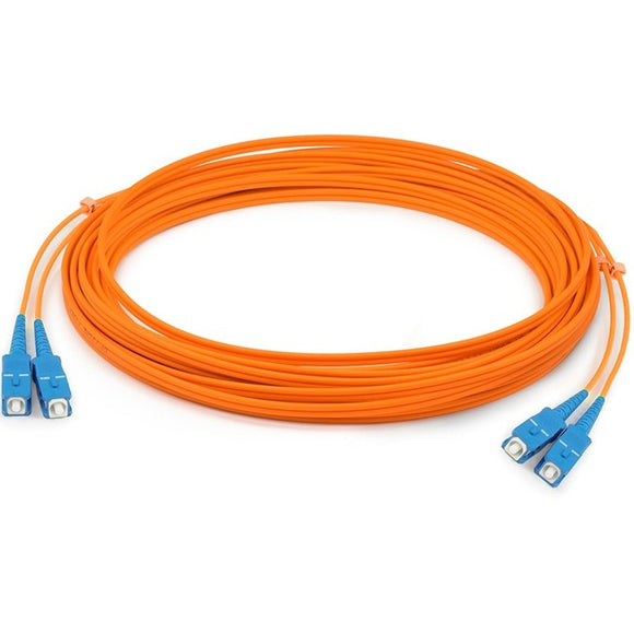AddOn 1m SC (Male) to SC (Male) Orange OM1 Duplex Fiber OFNR (Riser-Rated) Patch Cable