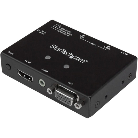 StarTech.com 2x1 VGA + HDMI to VGA Converter Switch w/ Priority Switching - 1080p