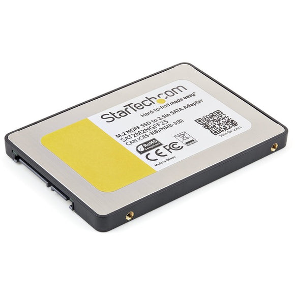 StarTech.com M.2 SSD to 2.5in SATA III Adapter - M.2 Solid State Drive Converter with Protective Housing