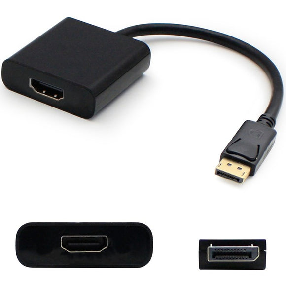 DisplayPort 1.2 Male to HDMI 1.3 Female Black Active Adapter Which Comes with Audio For Resolution Up to 2560x1600 (WQXGA)