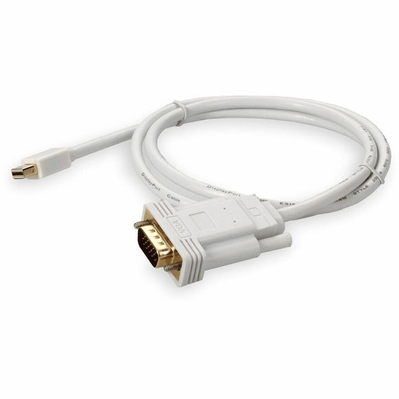 3ft Mini-DisplayPort 1.1 Male to VGA Male White Cable For Resolution Up to 1920x1200 (WUXGA)