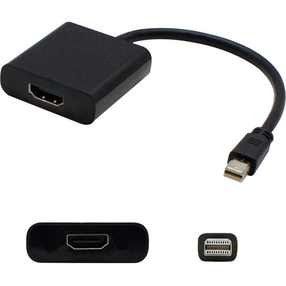 5PK Mini-DisplayPort 1.1 Male to HDMI 1.3 Female Black Adapters For Resolution Up to 2560x1600 (WQXGA)