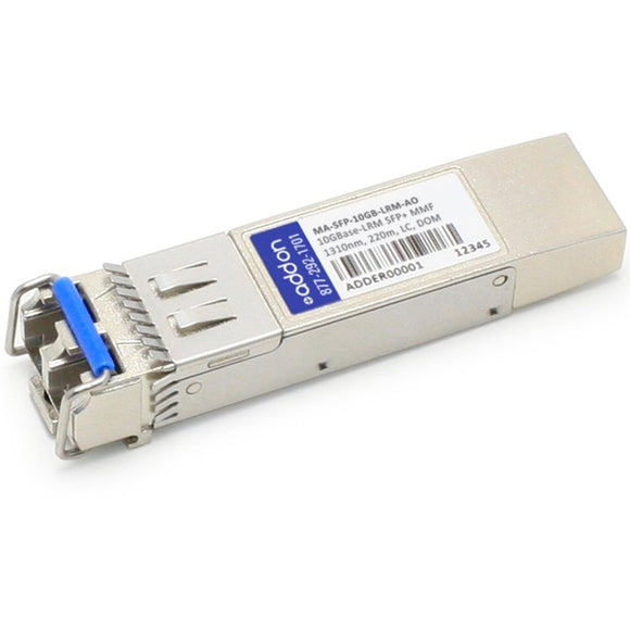 AddOn Cisco Meraki MA-SFP-10GB-LRM Compatible TAA Compliant 10GBase-LRM SFP+ Transceiver (MMF, 1310nm, 220m, LC, DOM)