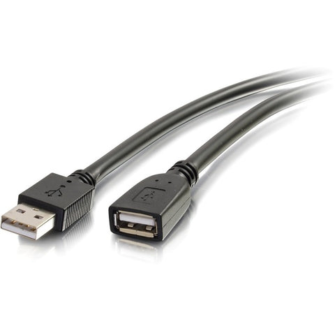 C2G 16ft USB A Male to Female Active Extension Cable - Plenum, CMP-Rated