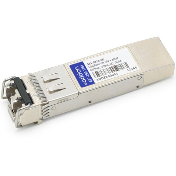 AddOn Dell 331-5311 Compatible TAA Compliant 10GBase-SR SFP+ Transceiver (MMF, 850nm, 300m, LC, DOM)