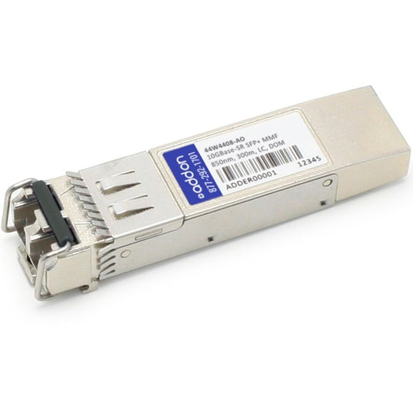 Brocade (Formerly) 44W4408 Compatible TAA Compliant 10GBase-SR SFP+ Transceiver (MMF, 850nm, 300m, LC, DOM)