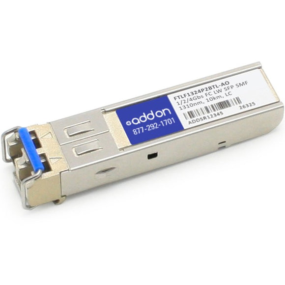 AddOn Finisar FTLF1324P2BTL Compatible TAA Compliant 4GBase-LW Fibre Channel SFP Transceiver (SMF, 1310nm, 10km, LC)