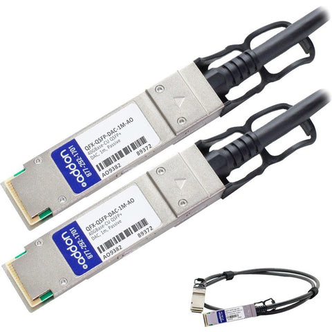 AddOn Juniper Networks QFX-QSFP-DAC-1M Compatible TAA Compliant 40GBase-CU QSFP+ to QSFP+ Direct Attach Cable (Passive Twinax, 1m)