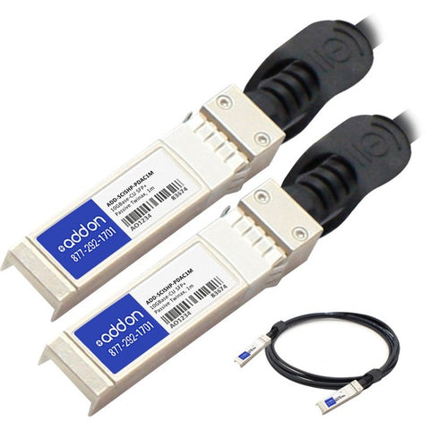 AddOn Cisco SFP-H10GB-CU1M to HP J9281B Compatible 10GBase-CU SFP+ to SFP+ Direct Attach Cable (Passive Twinax, 1m)