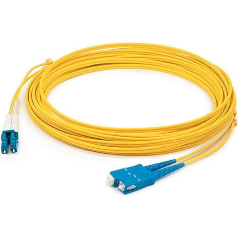 AddOn 8m Cisco 15216-LC-SC-20= Compatible LC (Male) to SC (Male) Yellow OS2 Duplex Fiber OFNR (Riser-Rated) Patch Cable