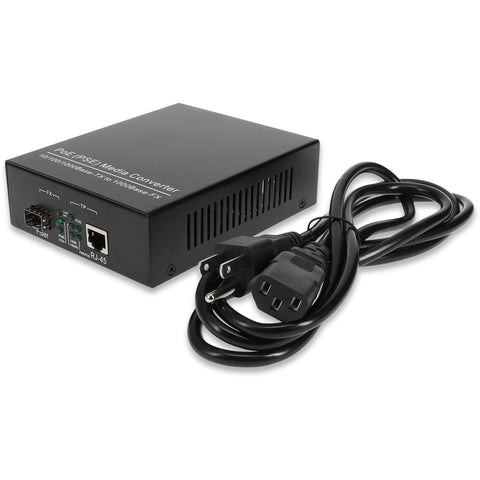 AddOn 10/100/1000Base-TX(RJ-45) to 1000Base-SX(SC) MMF 850nm 550m POE Media Converter