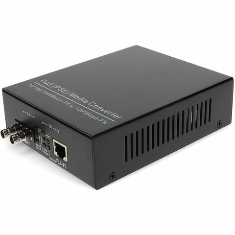 AddOn 10/100/1000Base-TX(RJ-45) to 1000Base-SX(ST) MMF 850nm 550m POE Media Converter