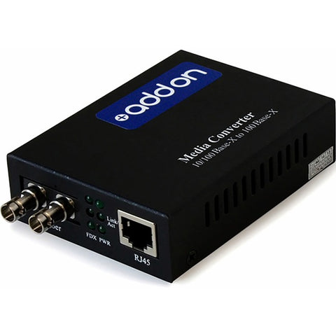 AddOn 10/100/1000Base-TX(RJ-45) to 1000Base-SX(ST) MMF 850nm 550m Media Converter