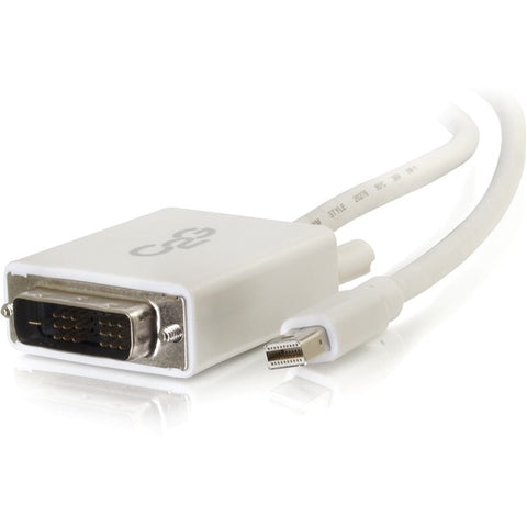 C2G 6ft Mini DisplayPort to DVI Cable - Single Link DVI-D Adapter - White