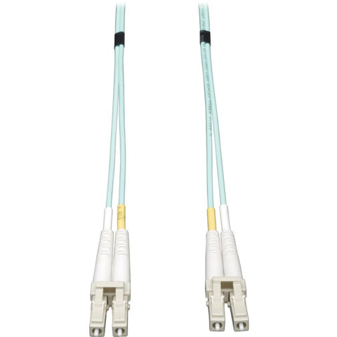 Tripp Lite 0.5M 10Gb Duplex Multimode 50/125 OM3 LSZH Fiber Cable LC/LC Aqua