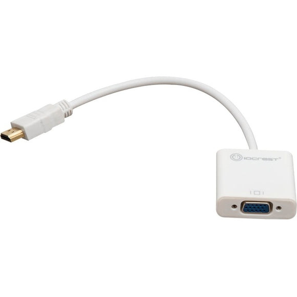 IO Crest Active HDMI to VGA Adapter with Audio Support via 3.5mm jack