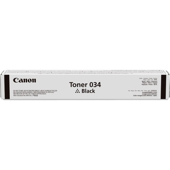 Canon 034 Original Standard Yield Laser Toner Cartridge - Black - 1 Pack