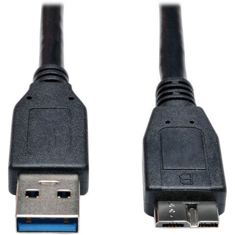 Tripp Lite 1ft USB 3.0 SuperSpeed Device Cable USB-A to USB Micro-B M/M Black