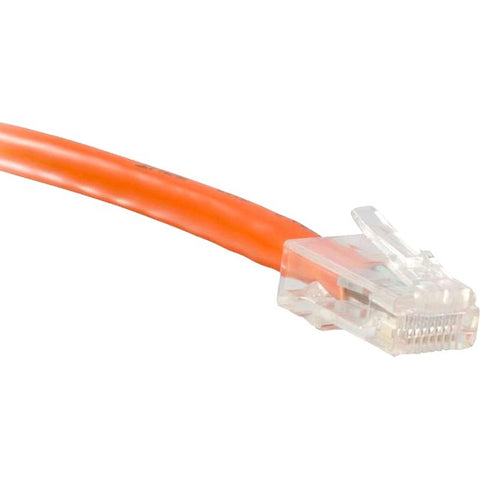 ENET Cat5e Orange 3 Foot Non-Booted (No Boot) (UTP) High-Quality Network Patch Cable RJ45 to RJ45 - 3Ft