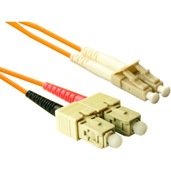 ENET 1M SC/LC Duplex Multimode 50/125 OM2 or Better Orange Fiber Patch Cable 1 meter SC-LC Individually Tested