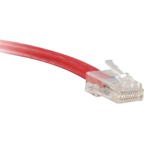 ENET Cat6 Red 10 Foot Non-Booted (No Boot) (UTP) High-Quality Network Patch Cable RJ45 to RJ45 - 10Ft