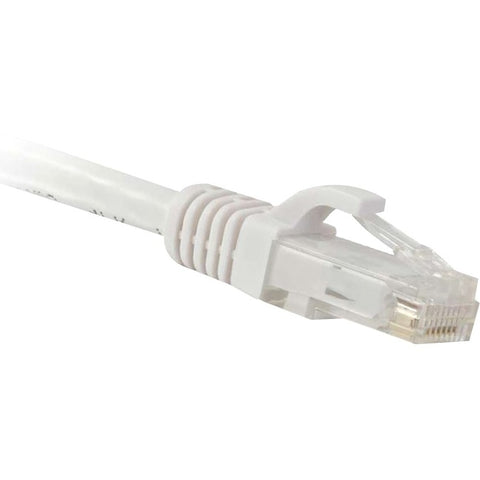 ENET Cat6 White 10 Foot Patch Cable with Snagless Molded Boot (UTP) High-Quality Network Patch Cable RJ45 to RJ45 - 10Ft