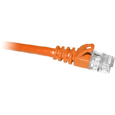 ENET Cat5e Orange 7 Foot Patch Cable with Snagless Molded Boot (UTP) High-Quality Network Patch Cable RJ45 to RJ45 - 7Ft