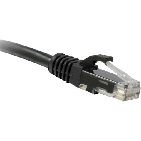 ENET Cat5e Black 35 Foot Patch Cable with Snagless Molded Boot (UTP) High-Quality Network Patch Cable RJ45 to RJ45 - 35Ft