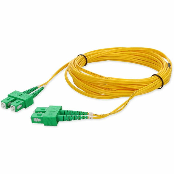 AddOn 2m ASC (Male) to ASC (Male) Yellow OS2 Duplex Fiber OFNR (Riser-Rated) Patch Cable