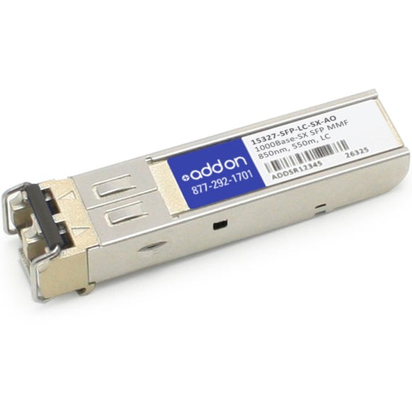 AddOn Cisco 15327-SFP-LC-SX Compatible TAA Compliant 1000Base-SX SFP Transceiver (MMF, 850nm, 550m, LC)