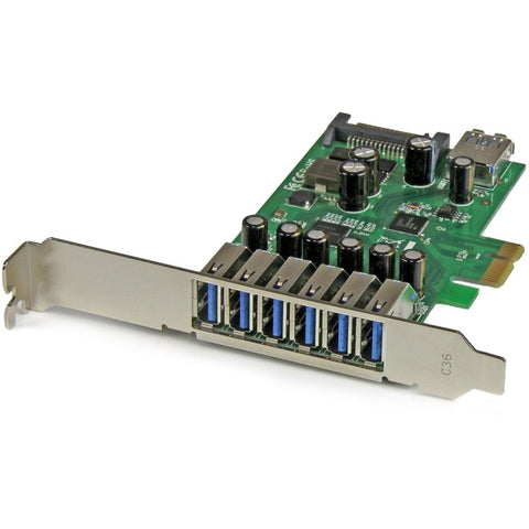 StarTech.com 7 Port PCI Express USB 3.0 Card - Standard and Low-Profile Design
