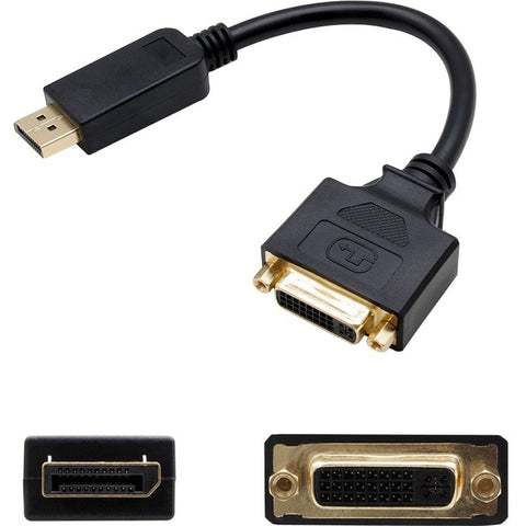 5PK Lenovo 45J7915 Compatible DisplayPort 1.2 Male to DVI-I (29 pin) Female Black Adapters Which Requires DP++ For Resolution Up to 2560x1600 (WQXGA)