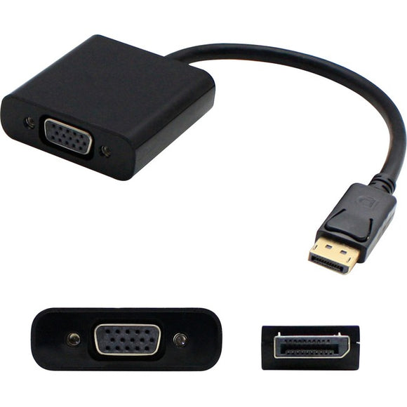 5PK Lenovo 57Y4393 Compatible DisplayPort 1.2 Male to VGA Female Black Adapters For Resolution Up to 1920x1200 (WUXGA)
