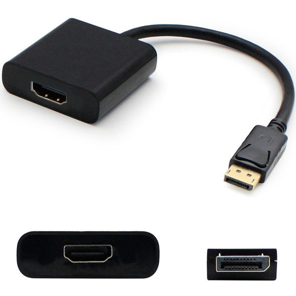 5PK HP BP937AA Compatible DisplayPort 1.2 Male to HDMI 1.3 Female Black Adapters Which Requires DP++ For Resolution Up to 2560x1600 (WQXGA)