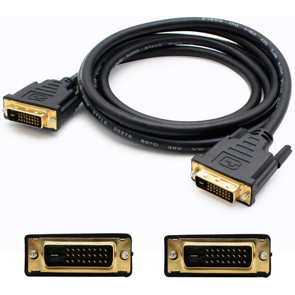 5PK 6ft HP DC198A Comp DVI-D Single Link (18+1 pin) Male to DVI-D Single Link (18+1 pin) Male Black Cables For Resolution Up to 1920x1200 (WUXGA)