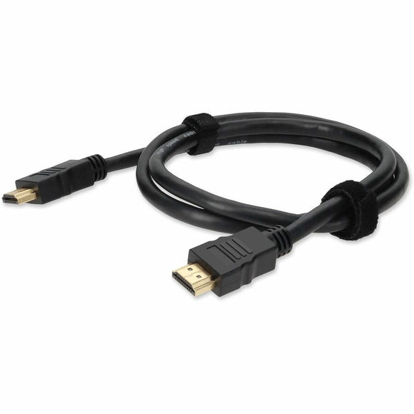 6ft Apple Computer MC838ZM/B Comp HDMI 1.4 Male to HDMI 1.4 Male Black Cable Which Supports Ethernet Channel For Resolution Up to 4096x2160 (DCI 4K)