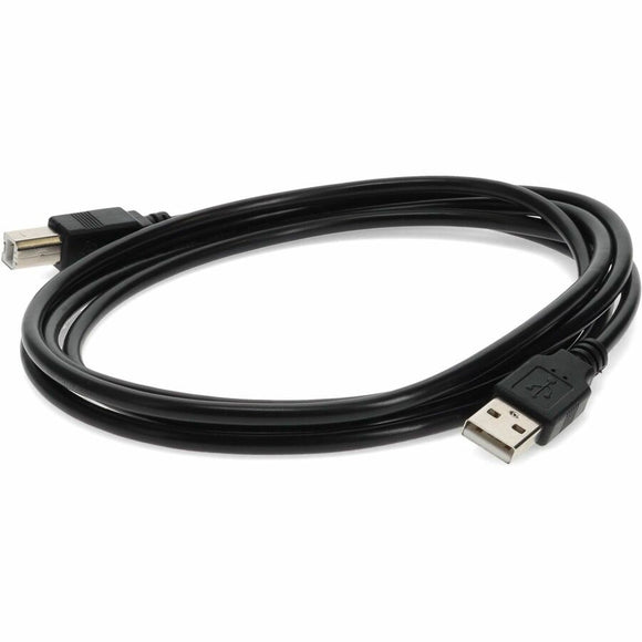 AddOn 6ft HP Q6264A Compatible USB 2.0 (A) Male to USB 2.0 (B) Male Black Cable