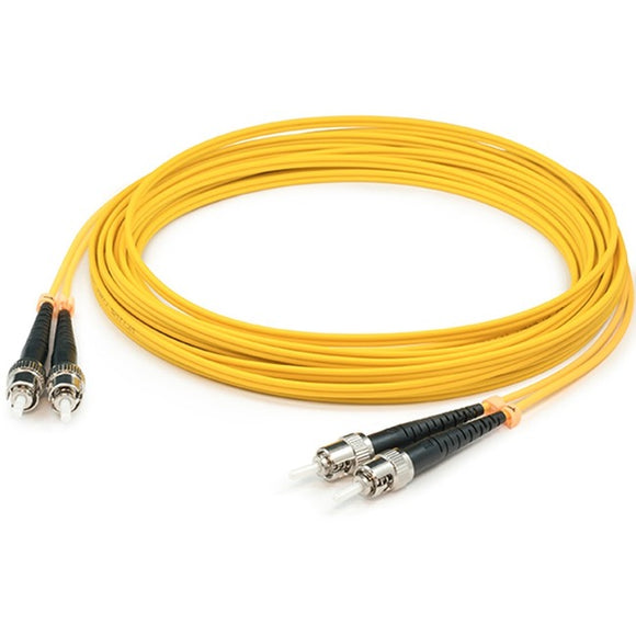 AddOn 2m ST (Male) to ST (Male) Yellow OS2 Duplex Fiber OFNR (Riser-Rated) Patch Cable