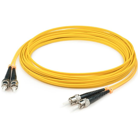 AddOn 7m ST (Male) to ST (Male) Yellow OS2 Duplex Fiber OFNR (Riser-Rated) Patch Cable